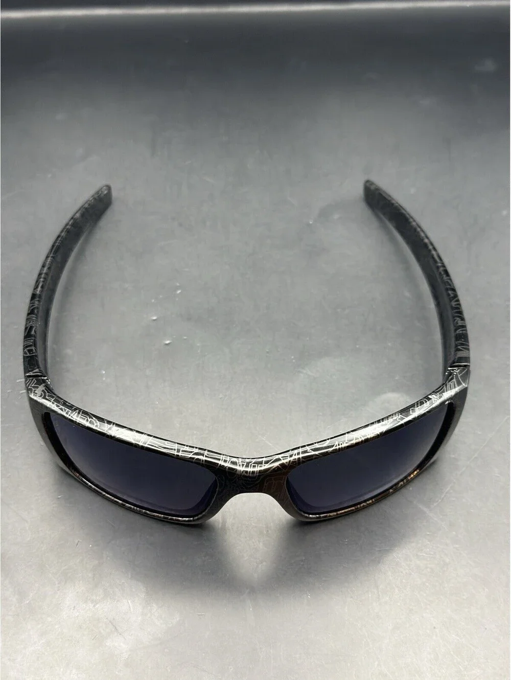 Oakley Fuel Cell Polished Black Ghost Text w/Ice Iridium Lenses